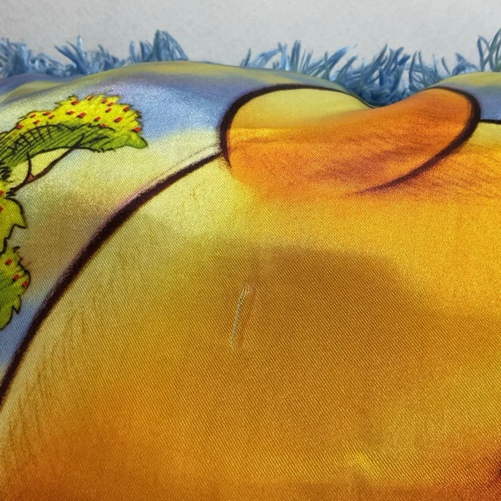 Disney Winnie the Pooh & Piglet Shaggy Throw Pillow 16x16 Square Cushion Vintage